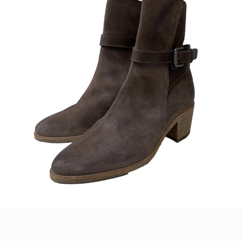 All Saints Dark Brown Heeled Boots